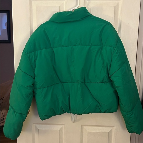 Love Tree Vibrant Green Puffer Jacket - Picture 2 of 3